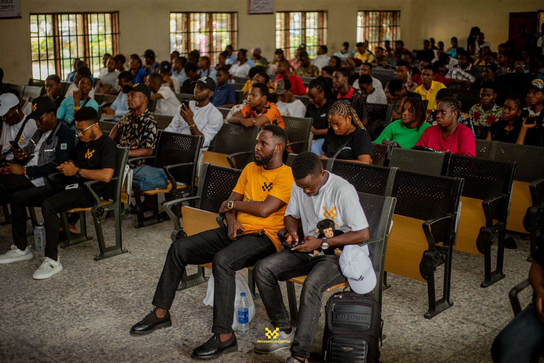 The audience at the Movement Labs Africa AKSU campus event